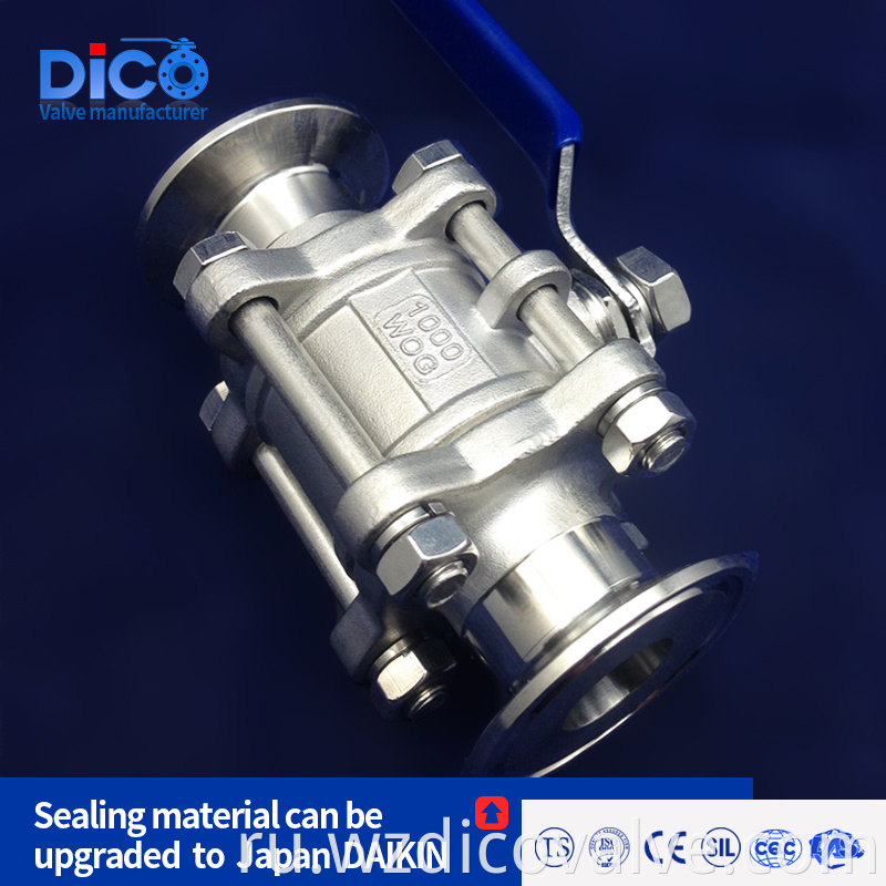 Clamp End ball valve